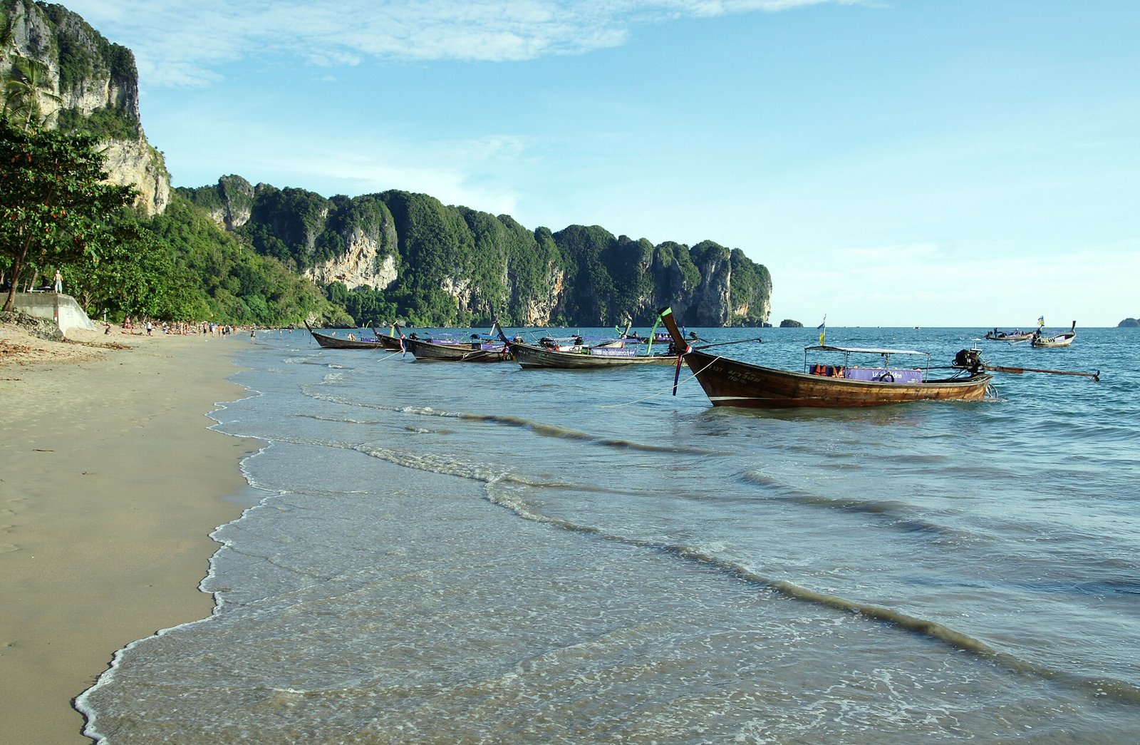 Ao Nang beach in Krabi province, the main base for Phi Phi trips