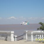 A ferry that connects Buenos Aires with Colonia del Sacramento across the Rio de la Plata