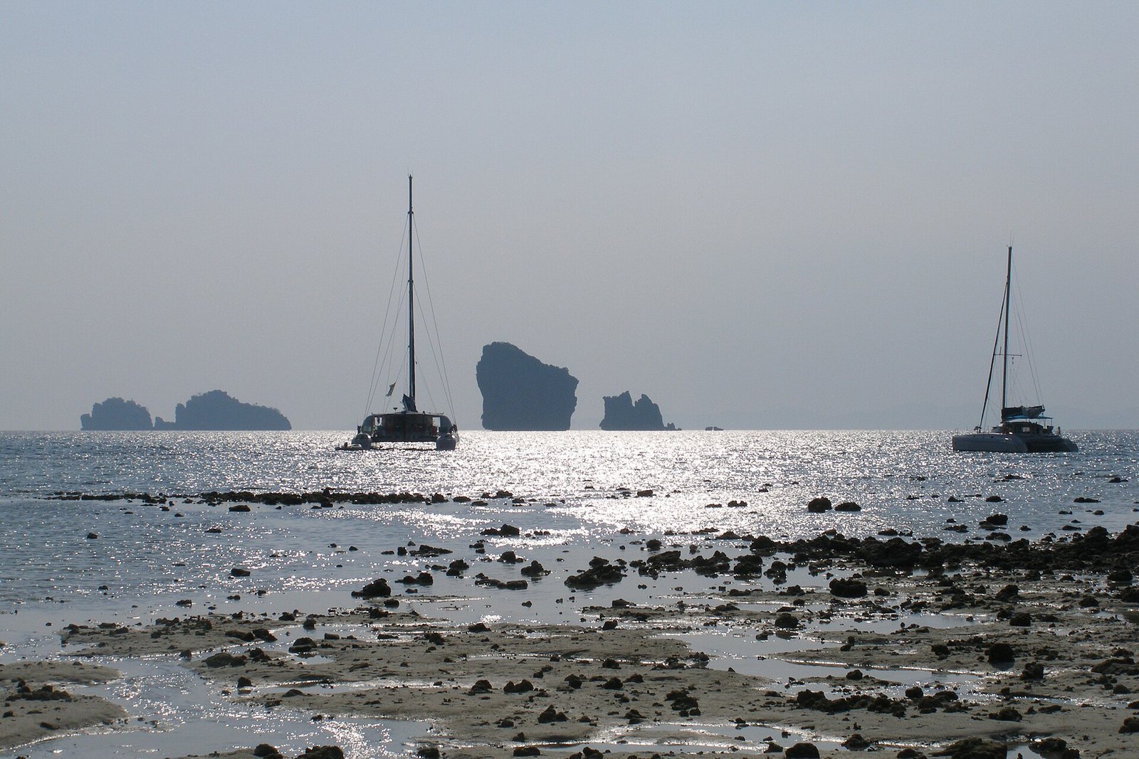 Koh Poda island at low tide in Krabi, Thailand