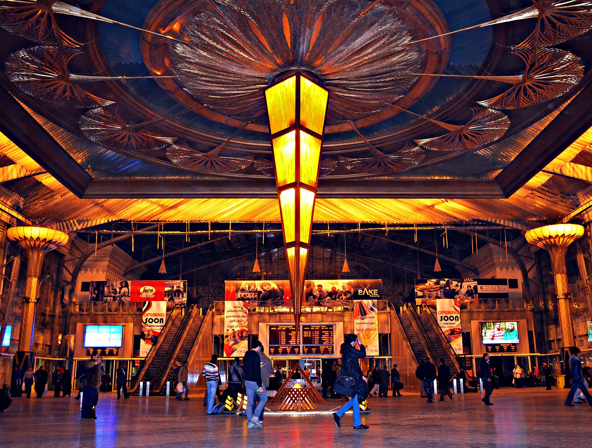 Ramses railway station in Cairo, the main hub for trains to Upper Egypt
